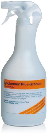 Lysoform Flächendesinfektion Lysoformin Plus-Schaum
