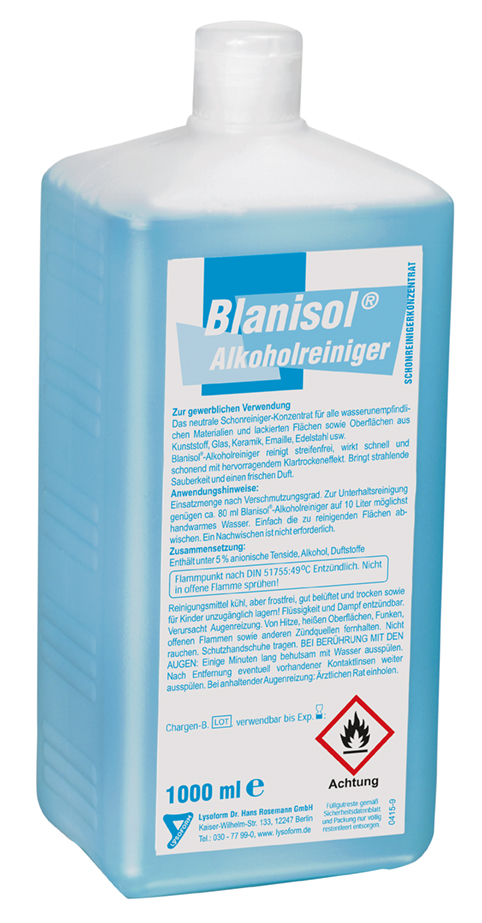 Lysoform Flächendesinfektion Blanisol-Alkoholreiniger