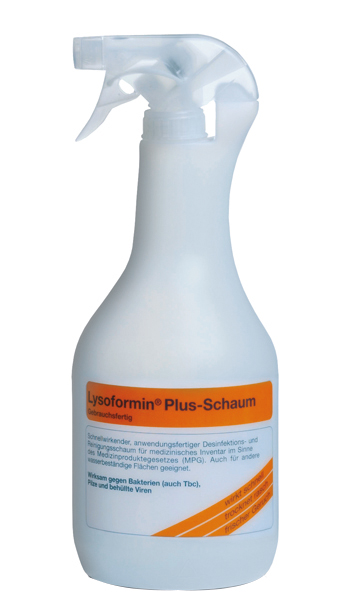Lysoform Sprühdesinfektion Medizinprodukte Lysoformin Plus-Schaum